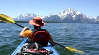 preview picture of video 'Kayaking Jackson Lake Wyoming'