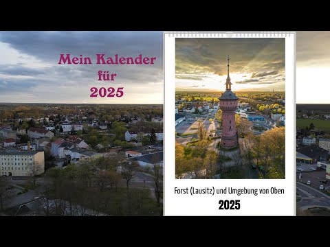 Forst (Lausitz) und Umgebung von Oben - Mein Kalender für 2025