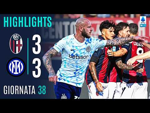 Video highlights della Bologna vs Inter (3 a 3) - Giornata 38 - Fantacalcio e fantamedie