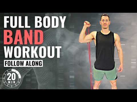 20 Min FULL BODY RESISTANCE BAND WORKOUT | Follow Along