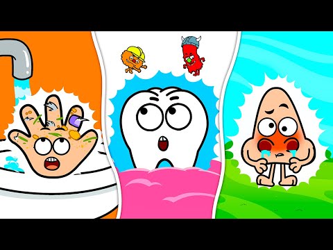 Brush Your Teeth - Wash Your Hands - Sick Song - Healthy Habits - Nursery Rhymes - Kids Songs
