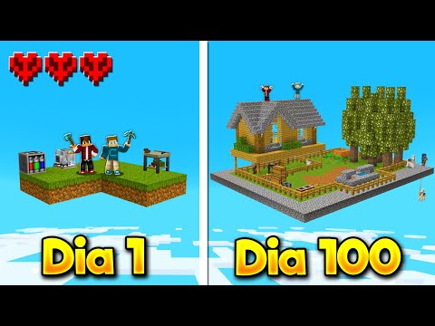 SOBREVIVI 100 DIAS EM UM SKYBLOCK COM MÁQUINAS! / VIDA NO CÉU - O FILME