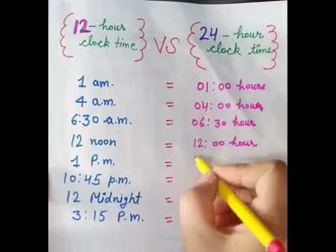 How to write time 24 hour clock#shorts#maths#yt video#
