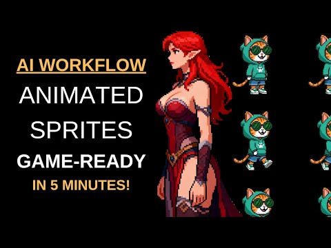 From AI Character Art to Animated Sprite - Game Ready in 5 Minutes!