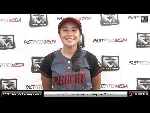 2022 Nicole Leonna Long 4.25 GPA Shortstop & Outfielder Softball Skills Video - Firecrackers DeLeon