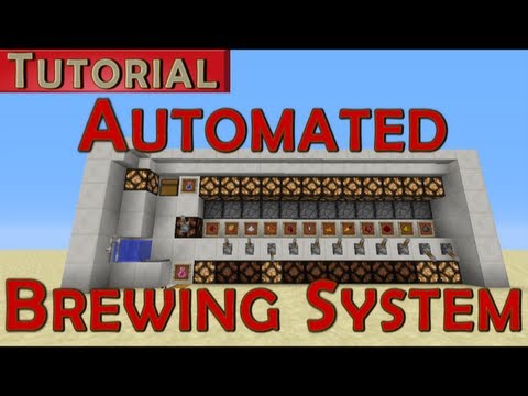 Minecraft Tutorial - Automated Potion Brewing System