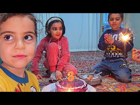 Malika's happiness upon seeing the birthday cake 🎂 💖