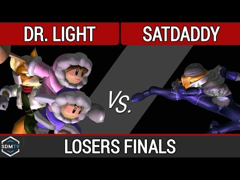 SDSU Biweekly 53 - Dr. Light  (ICs/Fox) vs. satdaddy (Sheik) - SSBM Losers Finals - Smash Melee