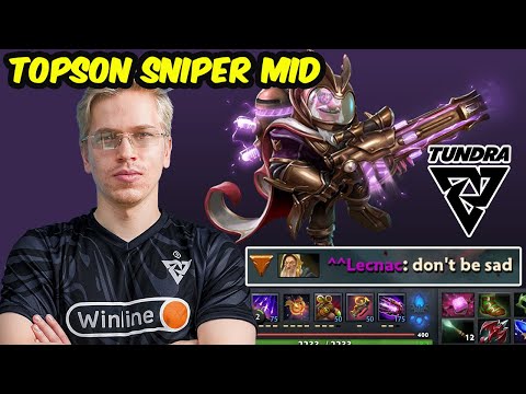 Topson Sniper MID - IMBA RIGHT CLICK BUILD Destroy Server EU PUB Dota 2 7.35d Gameplay