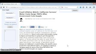 "FOOD INFLATION WATCH CALIFORNIA FARMERS WATER COSTS SURGE 700%"