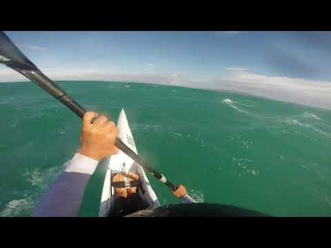 downwind with my dna allwave and super no waves no fun