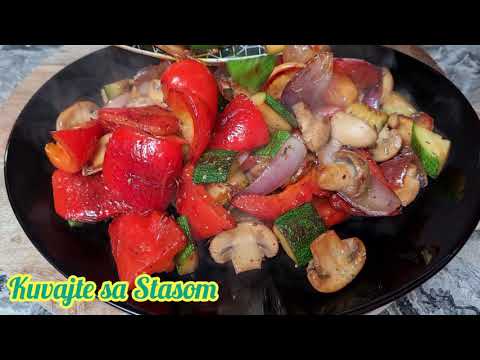 Grilovano povrce kao obrok, idealan posni rucak ili prilog, zdravo i lagano