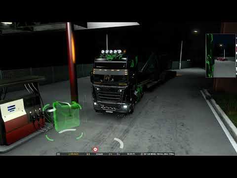 ETS 2  Schwertransport mit dem Scania R480 Ladung Bagger 21T   S01 F01