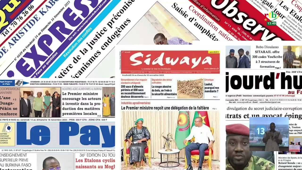 Revue de presse du 14 novembre 2025