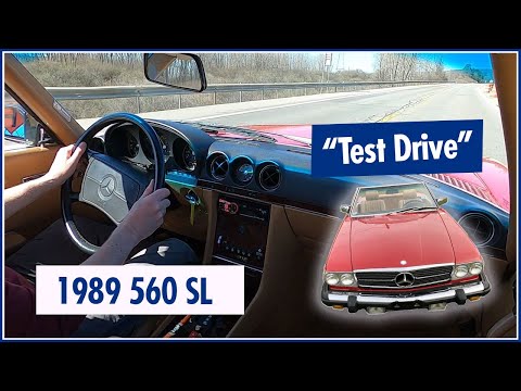 1989 Mercedes 560SL Test Drive