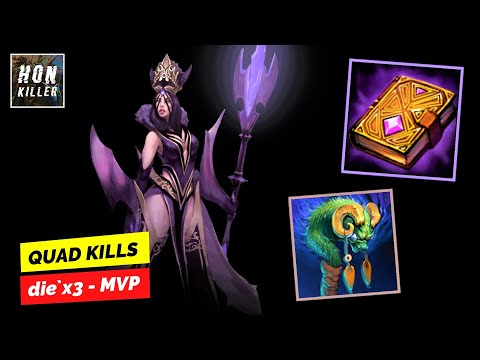 HoN Wretched Hag GRIMOIRE OF POWER with KULDRA'S SHEEPSTICK - MVP