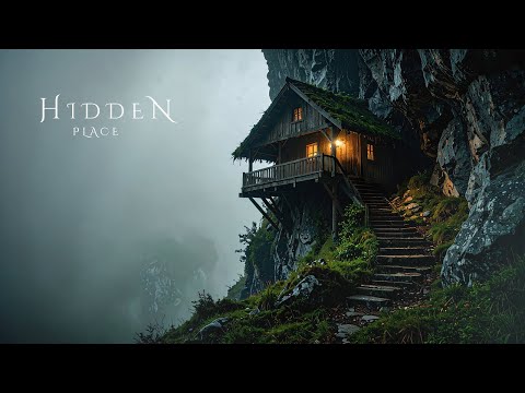 HIDDEN PLACE | Ethereal Meditative Ambient Music with Rain - Deep Soothing Soundscape for Relaxation