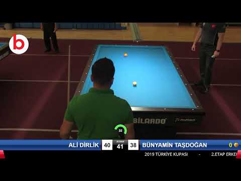 ALİ DİRLİK & BÜNYAMİN TAŞDOĞAN Bilardo Maçı - 2019 TÜRKİYE KUPASI 2.ETAP ERKEKLER-5.TUR