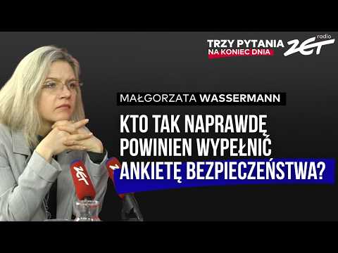 ABW powinna przeprowadzić kontrolę w Kancelarii Prezydenta?Wassermann w Trzy Pytania na Koniec Dnia