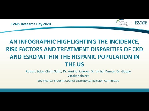 Thumbnail image of video presentation for An Infographic Highlighting the Incidence, Risk Factors and Treatment Disparities of CKD and ESRD within the Hispanic Population in the US