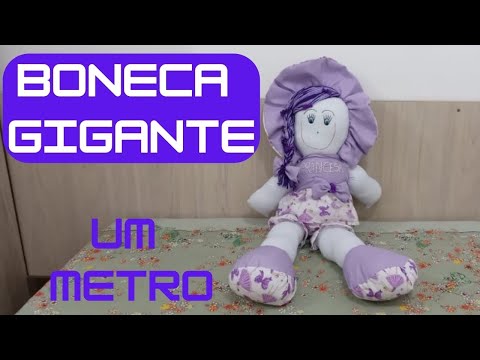 Curso grátis de boneca de pano completo -  Boneca gigante um metro