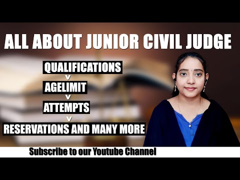 #How to become a Junior Civil Judge/#eligibility criteria#qualifications /#jcj
