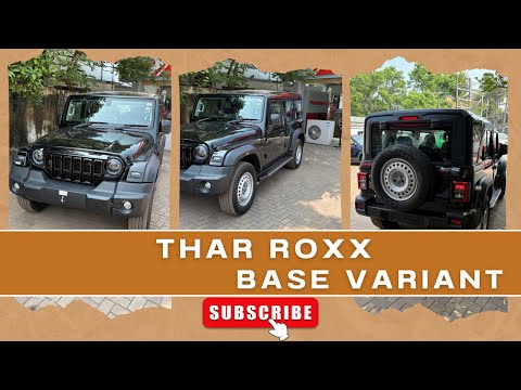 MAHINDRA THAR ROXX 5 DOOR BASE VARIANT DETAILED MALAYALAM REVIEW - ONROAD PRICE - FEATURES