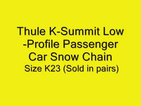 Best Tire Chains For Snow And Ice 2018 | Thule K Summit Snow Chain, Size K23