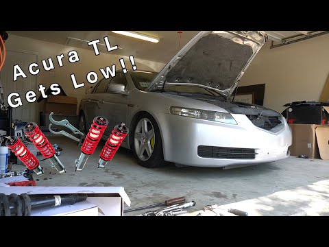 ACURA TL GETS LOW!! (Truhart Coilovers)