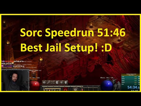 Norm Sorc Speedrun with the best Jail setup! - Diablo 2 Resurrected