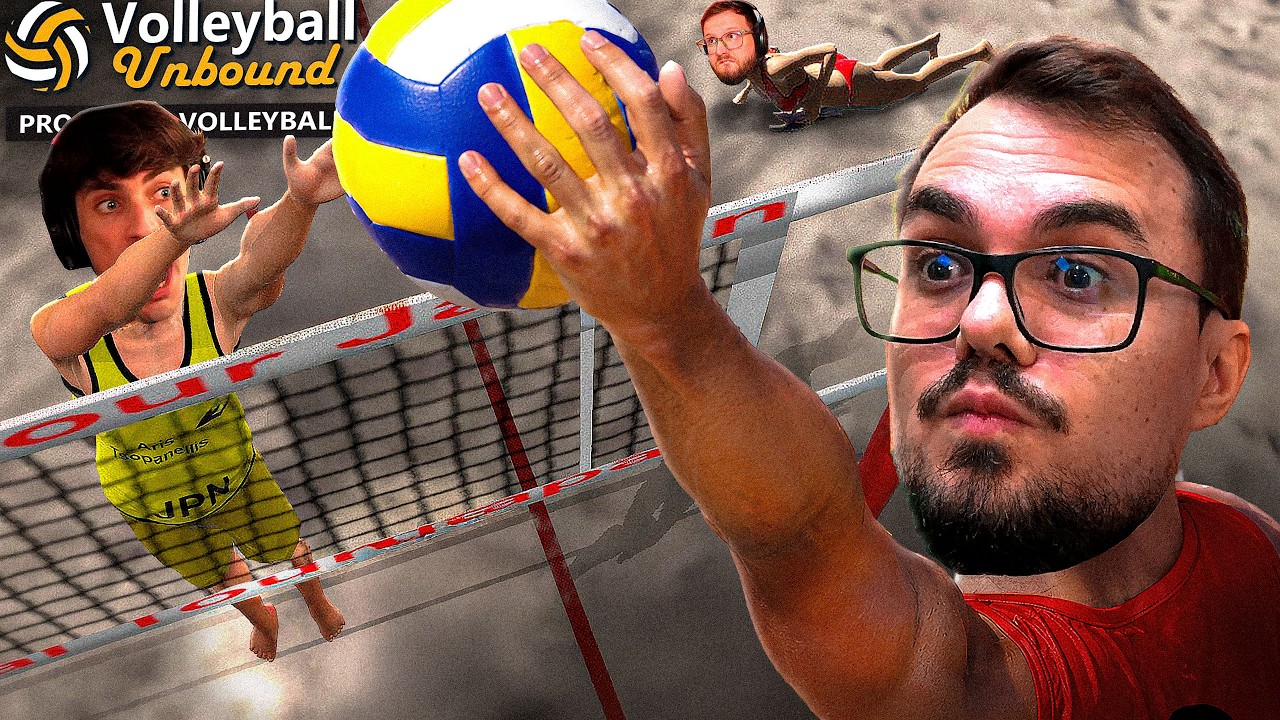O MELHOR SIMULADOR DE JOGO DE VOLEI COM AMIGOS - Volleyball unbound