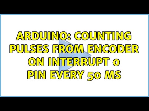 Arduino: counting pulses from encoder on interrupt 0 pin every 50 ms (2 Solutions!!)