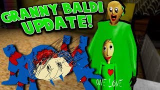 GRANNY BALDI IS BACK WITH HER *NEW* PLAYTIME SPIDER! 😅 | Granny Mod Gameplay