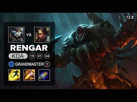 Rengar vs Nidalee Jungle - EUW Grandmaster - Season 12 Patch 12.6