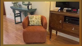 Sleek and Very Comfortable Swivel Arm Chair for Living Room, Office, Nursery, etc by SOFTHION Brand!