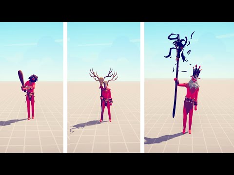EVOLUTION OF SHAMAN - Totally Accurate Battle Simulator Modded