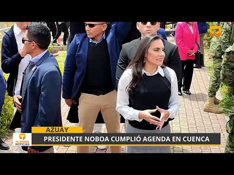 Presidente Noboa cumplió agenda en Cuenca