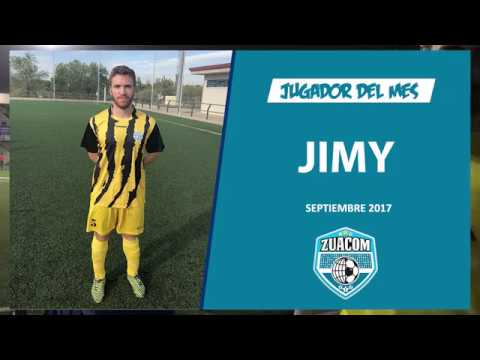 Entrega del premio a Jimy como Mejor Jugador del mes de Septiembre del Zuacom