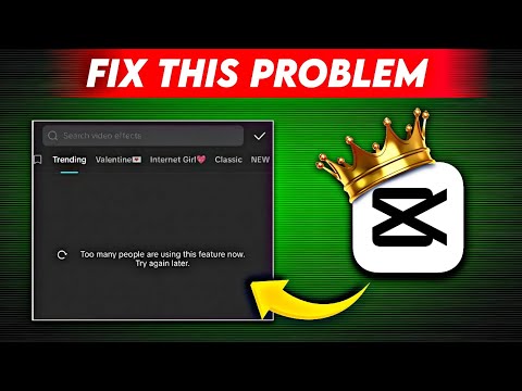 Capcut No Internet Connection Problem Solved | Capcut Too Many People Using This Feature Problem