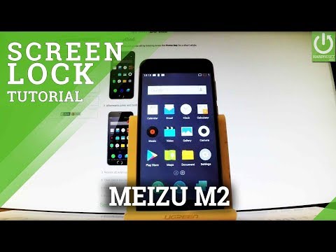 Set Up Screen Lock in MEIZU M2 - Set Password / Use Pattern