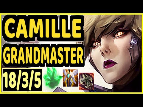 DOXY (CAMILLE) - 18/3/5 KDA TOP GAMEPLAY - EUW Ranked GRANDMASTER