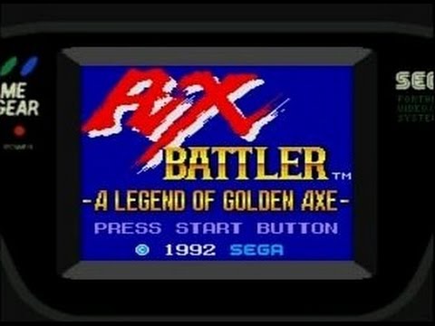 Ax Battler : A Legend of Golden Axe Game Gear