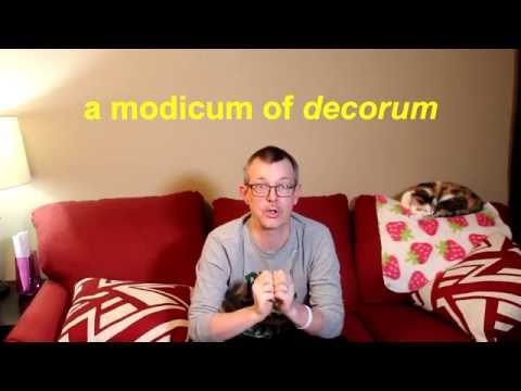 Learn English: Daily Easy English 1030: a modicum of decorum