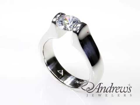 Tension Set Diamond Ring-196-00192