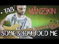 Somebody told me - Maneskin - Bass cover + Tab