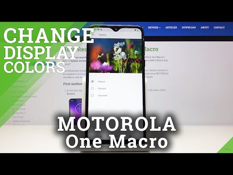 How to Change Display Colors in MOTOROLA One Macro - Screen Temperature