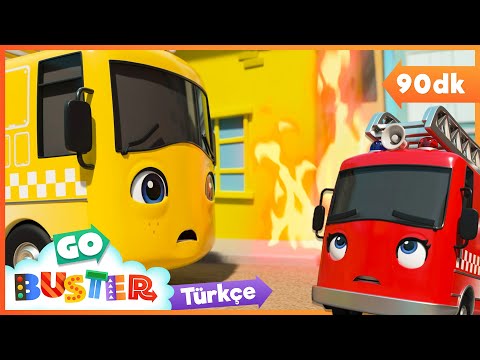 Kedi ve Kahraman İtfaiye Buster’ın Kurtarma Macerası! 🚒| Go Buster Türkçe - Çocuk Çizgi Filmleri