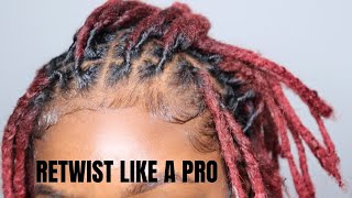 How To Retwist Loc New Growth By Yourself *DETAILED & BEGINNER FRIENDLY*