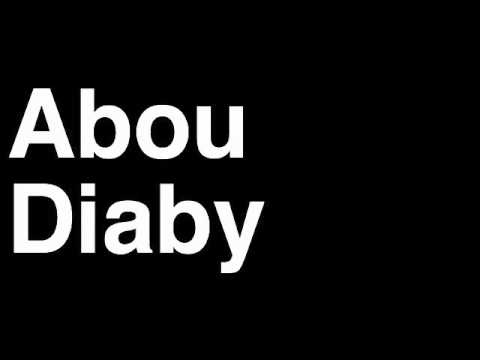 How to Pronounce Abou Diaby Arsenal FC Football Futbol Goal Penalty Kick Yellow Red Card Injury