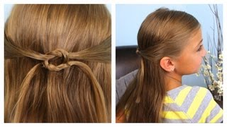 Pullbacks into Square Knot | Daddy &#39;Do Hairstyles | Cute Girls Hairstyles